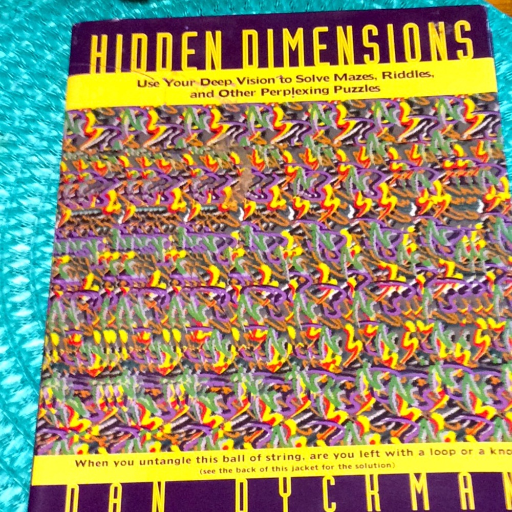 Vtg 1994 Hidden Dimensions - puzzles, riddles book